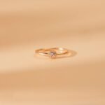 18K Solid Gold Aquamarine Art Deco Ring - Image 3