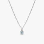 Aquamarine Charm Necklace - 图片 2