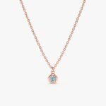 Aquamarine Charm Necklace - 图片 3