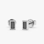 Baguette Black Natural Diamond Studs - Image 2