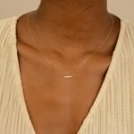 Baguette Natural Diamond Cluster Necklace - Image 5