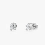 Baguette Natural Diamond Cluster Studs - 图片 2
