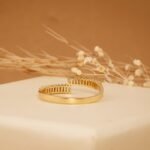 14K Solid Gold Baguette Natural Diamond Spiral Ring - Image 7