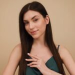 14K Solid Gold Black Natural Diamond Half Eternity Ring - 图片 3