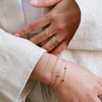 18k Solid Gold Black Diamond Station Bracelet - 图片 4