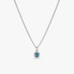Blue Topaz Charm Necklace - Image 2