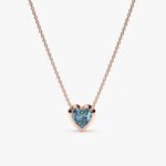 Blue Topaz Heart Necklace - 图片 7
