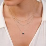 Blue Topaz Heart Necklace - 图片 6