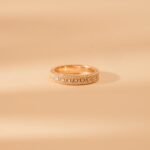 14K Solid Gold Braided Natural Diamond Eternity Band - 图片 3