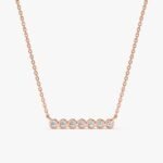 Bubble Bar Natural Diamond Necklace - 图片 3