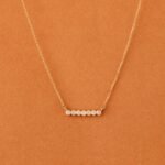 Bubble Bar Natural Diamond Necklace - 图片 6