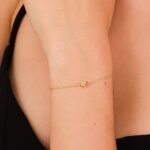 14k Solid Gold Citrine Birthstone Bracelet - 图片 5