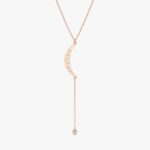 Crescent Diamond Lariat Necklace - 图片 5