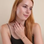 14K Solid Gold Cuban Chain Emerald Bracelet - 图片 5