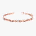 Cuban Link Diamond Station Bracelet - Image 6