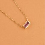 Dainty Amethyst Necklace - Image 3