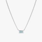 Dainty Aquamarine Necklace - 图片 2