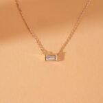 Dainty Aquamarine Necklace - 图片 3