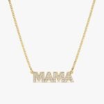 Dainty Block Letter Diamond Name Necklace - Image 4