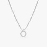 Dainty Circle Of Life Natural Diamond Necklace - 图片 2
