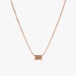Dainty Citrine Necklace - 图片 3