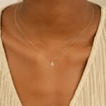 Dainty Natural Diamond Airplane Necklace - 图片 3