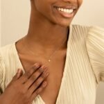 Dainty Natural Diamond Airplane Necklace - 图片 5