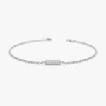 Dainty Diamond Bar Bracelet - Image 2