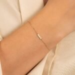 Dainty Diamond Bar Bracelet - Image 6