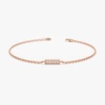 Dainty Diamond Bar Bracelet - Image 3