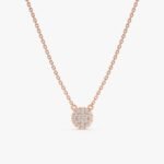 Dainty Natural Diamond Disc Necklace - Image 3
