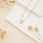 Dainty Natural Diamond Disc Necklace - Image 4