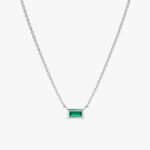 Dainty Emerald Necklace - 图片 2
