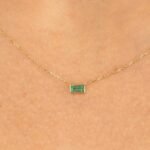 Dainty Emerald Necklace - 图片 4