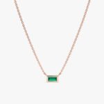 Dainty Emerald Necklace - 图片 5