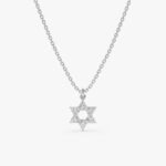 Dainty Star of David Charm Necklace - 图片 2