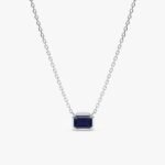 Dark Blue Sapphire Necklace - 图片 2