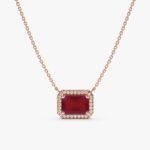 Diamond & Ruby Gold Necklace - 图片 5