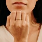 14K Solid Gold Natural Diamond and Baguette Citrine Ring - 图片 3