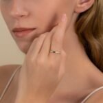 18K Solid Gold Natural Diamond and Baguette Topaz Ring - 图片 5