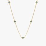 Blue Topaz Station Necklace