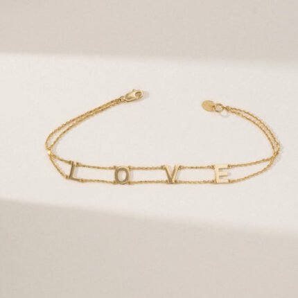 定制姓名双链手镯