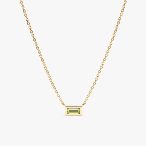 Dainty Peridot Necklace, Teresa Dainty Peridot Necklace