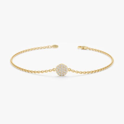 Diamond Disc Bracelet
