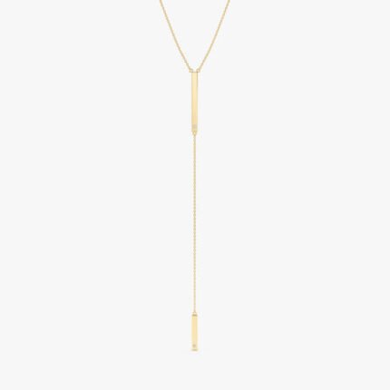 Diamond Lariat Bar Necklace