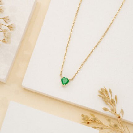 Emerald Heart Necklace