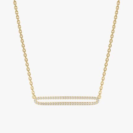 Eternity Diamond Bar Necklace