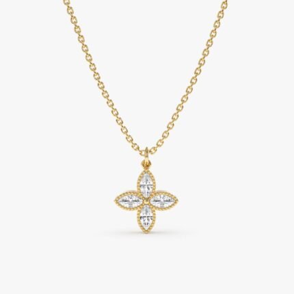 Four Leaf Clover Diamond Necklace