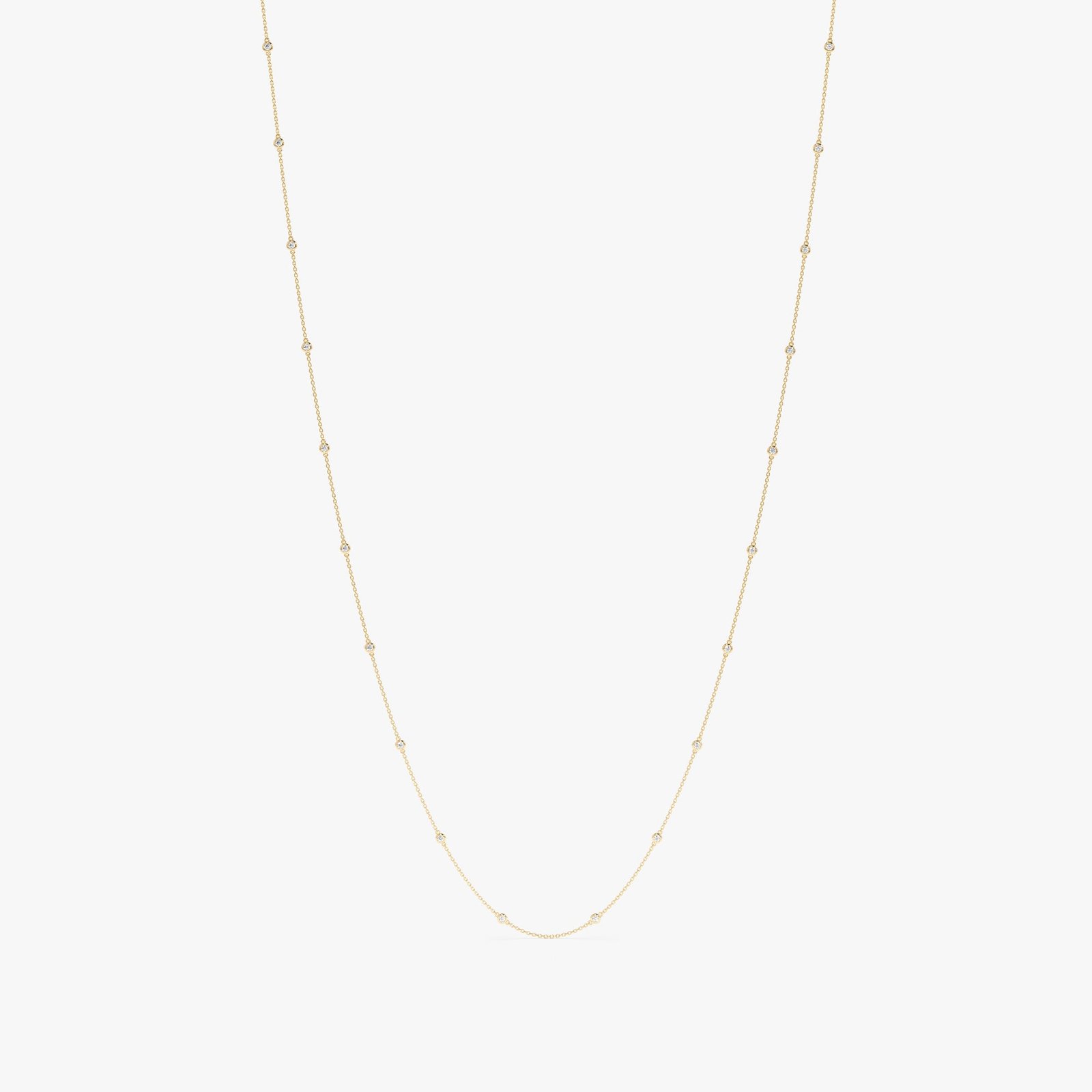 Long Diamond By The Yard Necklace, Acacia Long Diamond By The Yard Necklace