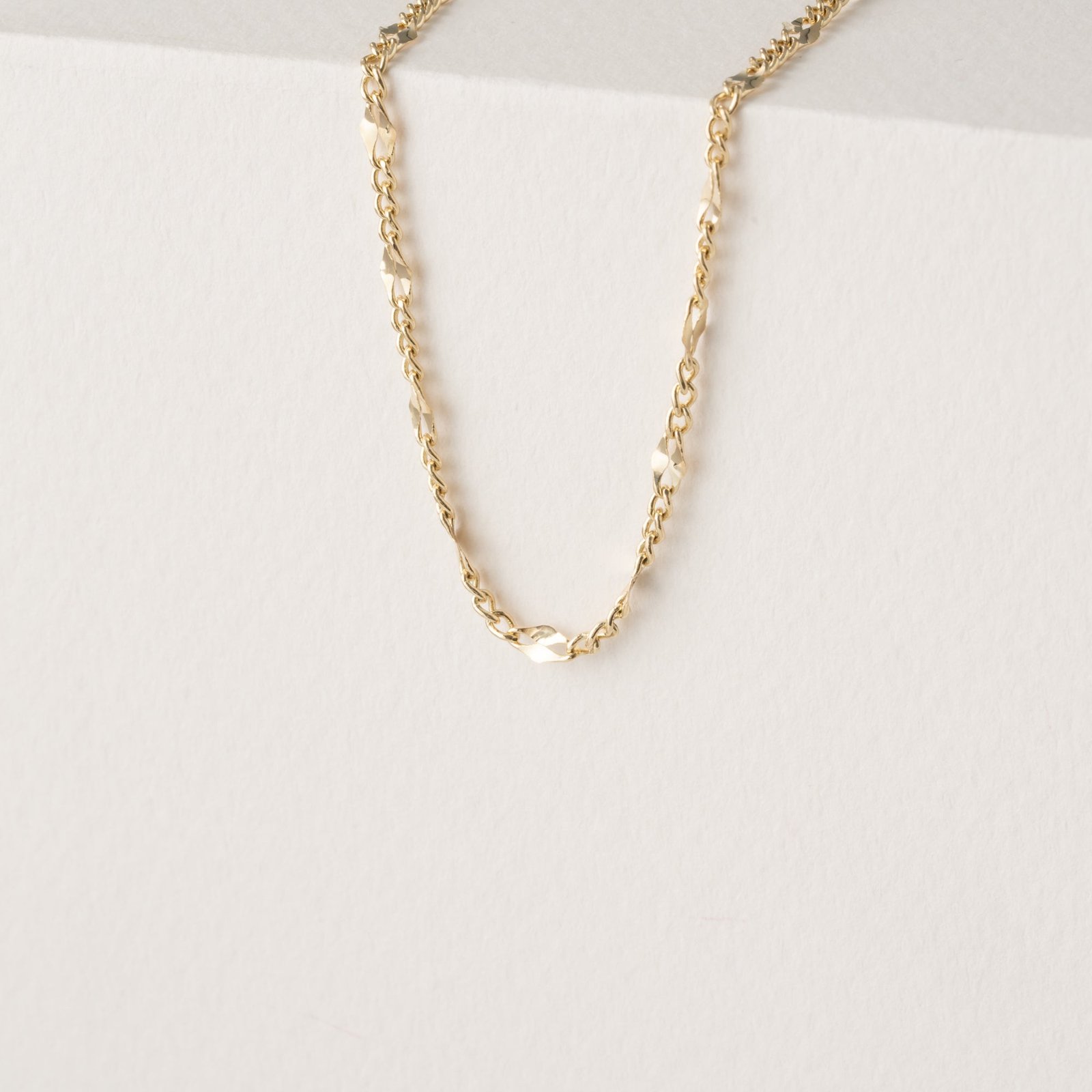 Mixed Chain Link Necklace, Gloria Mixed Chain Link Necklace